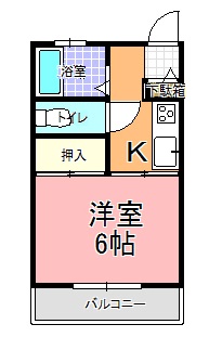 コーポ中川の間取り