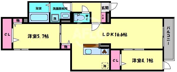 大山蓮華の間取り