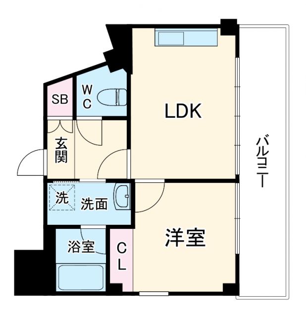 リブウッド大阪城の間取り