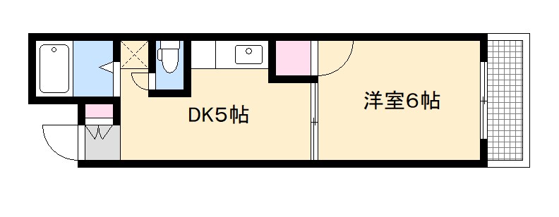 広島市西区西観音町のマンションの間取り