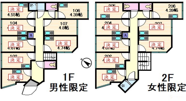 プランタンHORIKIRIの間取り