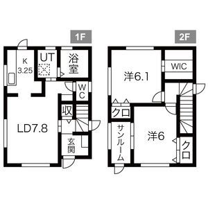 コスモスタウン D棟の間取り