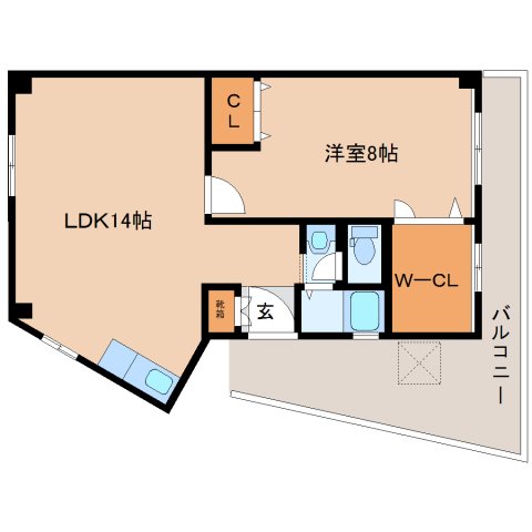 大和郡山市小泉町のマンションの間取り