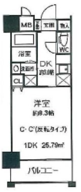 【尼崎市南塚口町のマンションの間取り】