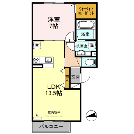 ソレーユ　司の間取り