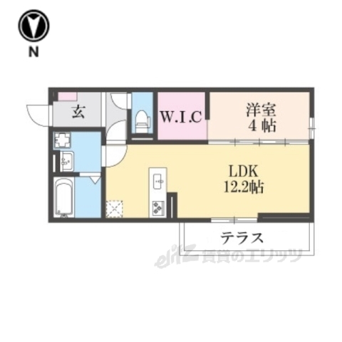 Ｄ－ＲＯＯＭルシエルの間取り