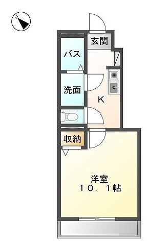 名古屋市緑区鳴海町のアパートの間取り