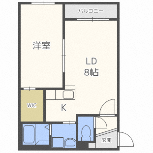 札幌市豊平区福住一条のマンションの間取り