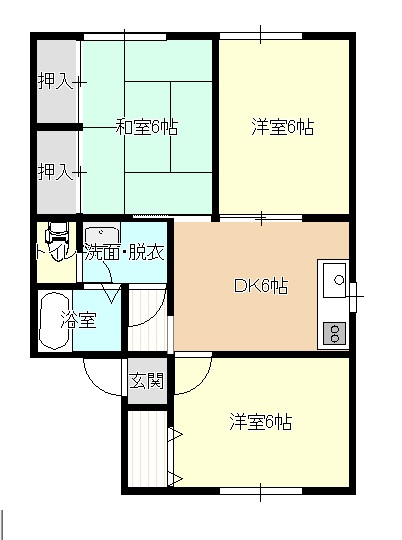 セジュール・ソランシアA棟の間取り