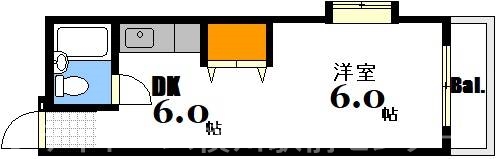 【広島市西区小河内町のマンションの間取り】