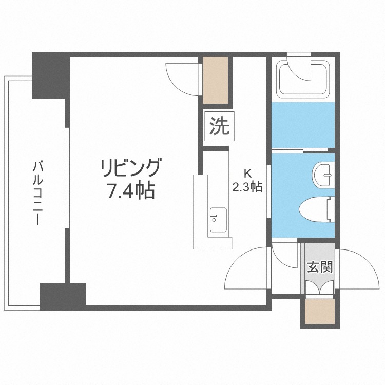 ビッグパレス南４条の間取り