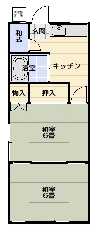 酒井コーポ（四倉町字西三丁目）の間取り