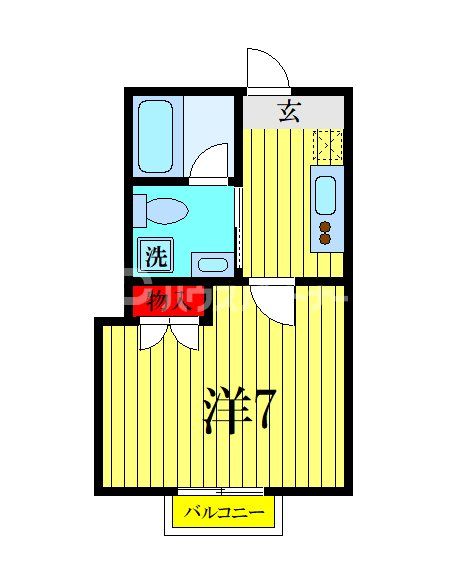 カーム検見川の間取り