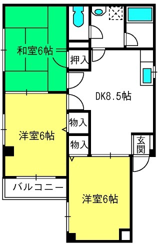 【パティオ上落合の間取り】