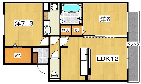 スクウェア街の間取り