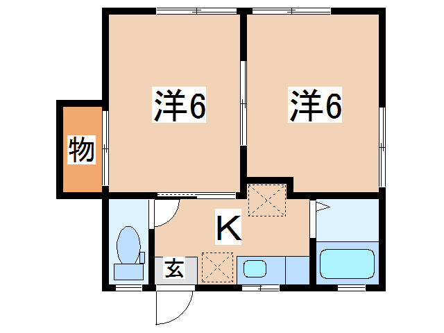 紫波郡矢巾町大字又兵エ新田のアパートの間取り