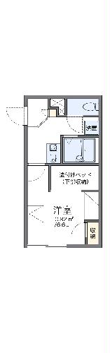 レオパレスパークサイド比治山の間取り