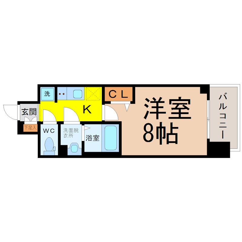 名古屋市中区上前津のマンションの間取り