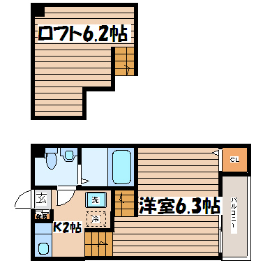 マイライフ北仙台の間取り