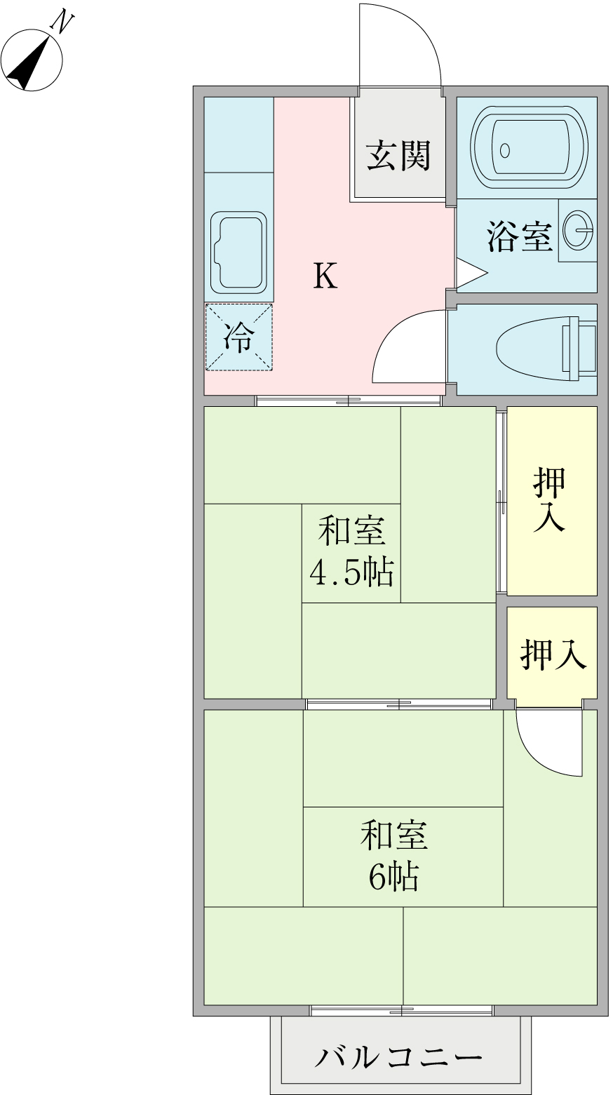 グリーンハイツ山口の間取り