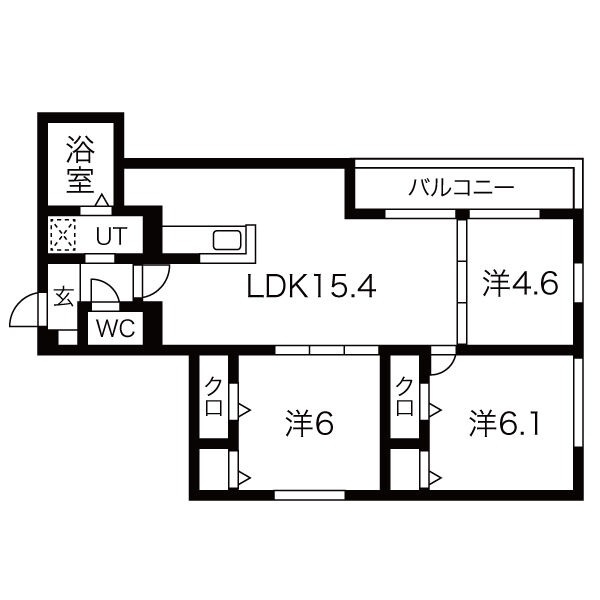 ルピナス嵯峨嵐山の間取り