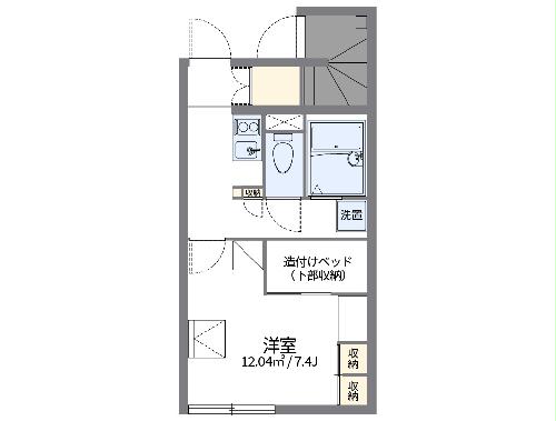 レオパレススターエンジェルの間取り