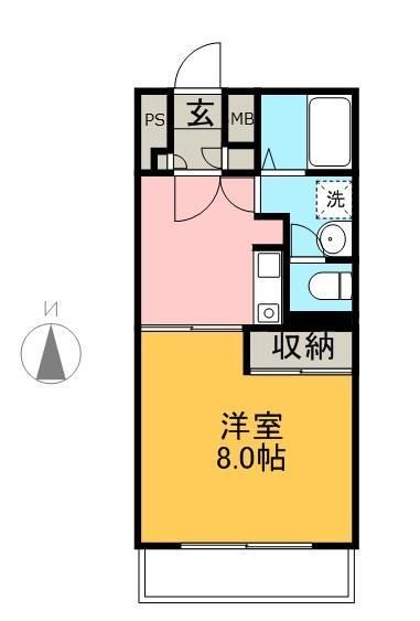 倉敷市中庄のマンションの間取り