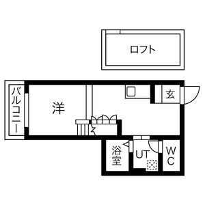 名古屋市中川区南脇町のアパートの間取り