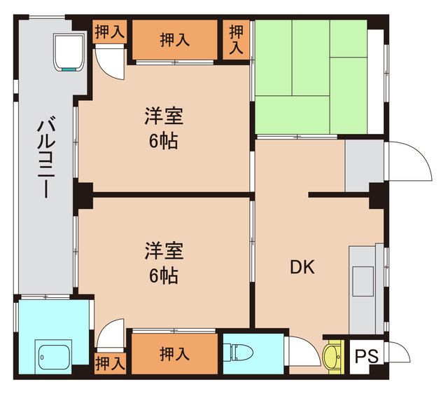 松戸市小金原のマンションの間取り