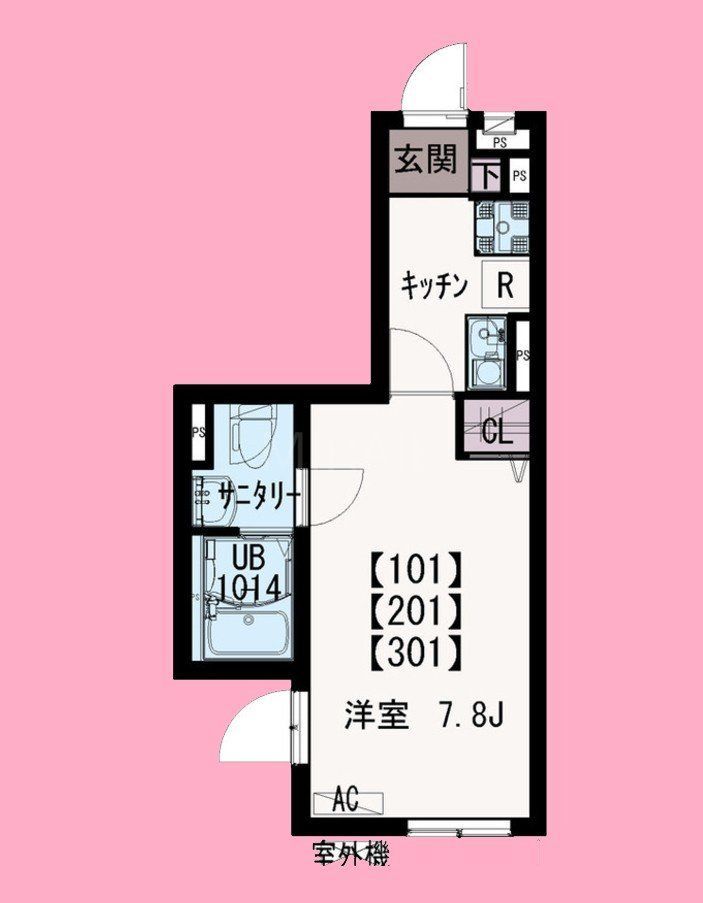 デア清新の間取り