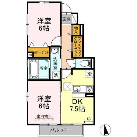 パストラル　Ｃの間取り