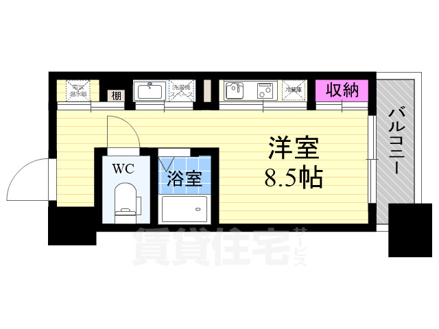 アーバンフラッツ瓦町の間取り