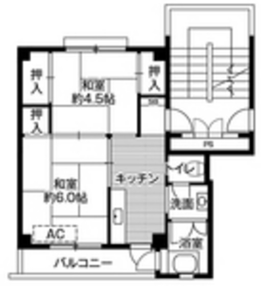 ビレッジハウス今保１号棟の間取り