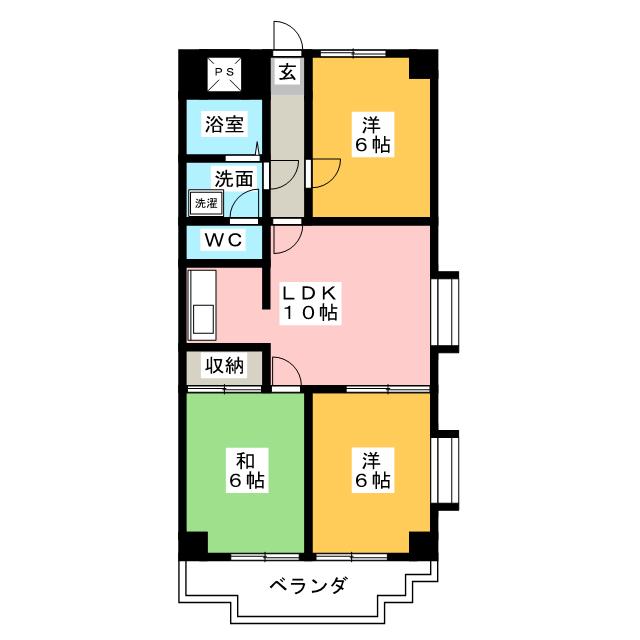 ジュネス保田の間取り