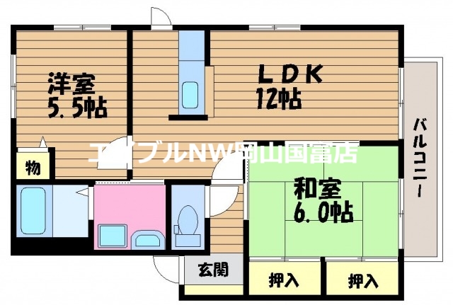 プロヴァンス　B棟の間取り