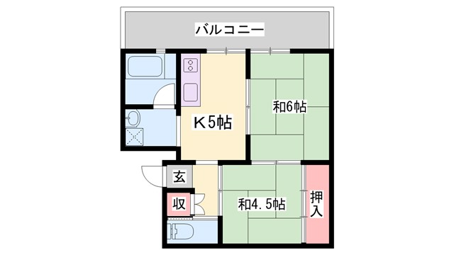 ビレッジハウス福崎の間取り