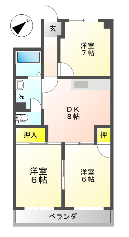 アベニュー長嶋の間取り