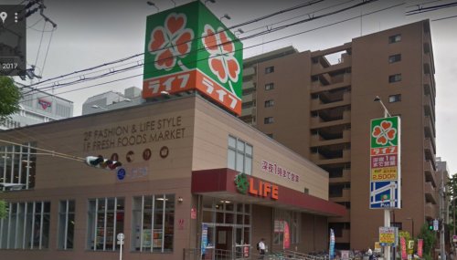 スーパー　ライフ土佐堀店（スーパー）まで882m