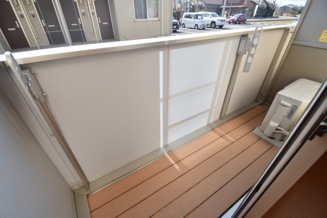 バルコニー　落ち着いた時間を過ごせるバルコニーです