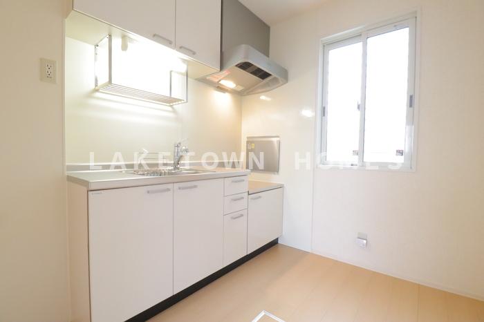 キッチン　ガスコンロ設置可能なキッチンです。