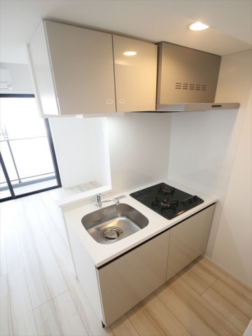 キッチン　システムキッチン2口コンロ付　人気のカウンターキッチン