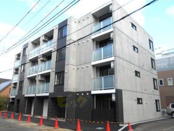 建物外観　都市ガス・ネット無料採用のマンション募集開始です♪