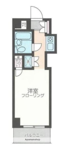 ＪＲ京浜東北線 川崎駅 徒歩7分 11階建 築37年の間取り写真