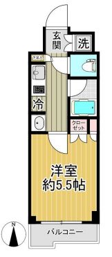 ルーブル多摩川九番館の間取り写真