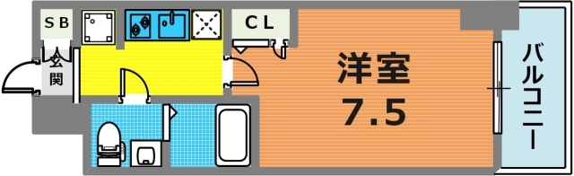 SERENITE三宮の間取り写真