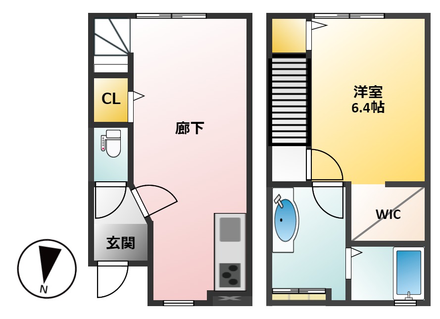 D-BOX和田の間取り