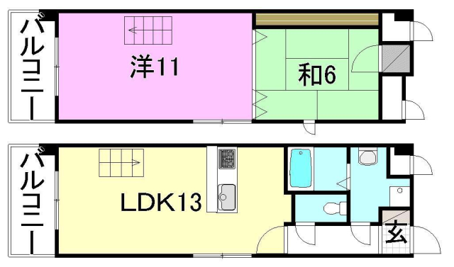 パークヒルズ道後の間取り