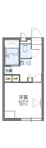 三島市加茂川町のアパートの間取り