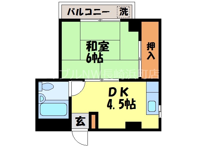 シティハイツ浦田の間取り