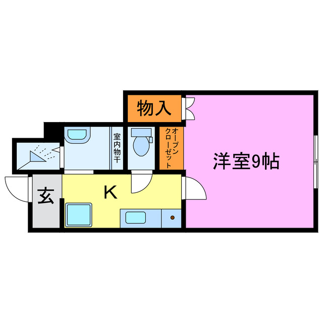 KSコーポ宇川の間取り